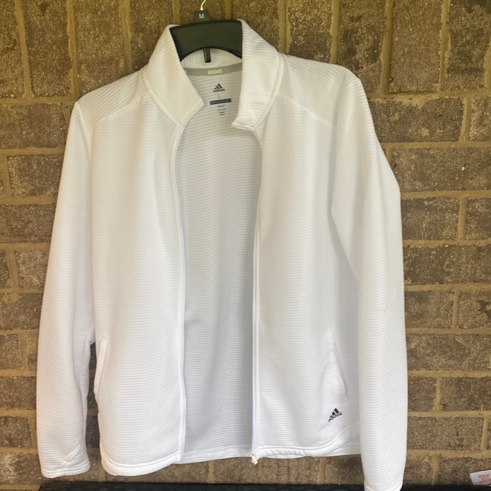 Adidas size large golf full zip sweatshirt.